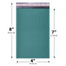 4x8 green poly bubble mailer #000 padded shipping bag