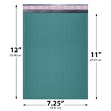 7.25x12 green poly bubble mailer #1 padded shipping bag
