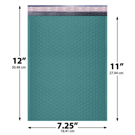 7.25x12 green poly bubble mailer #1 padded shipping bag

