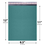 8.5x12 green poly bubble mailer #2 padded shipping bag
