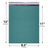 8.5x12 green poly bubble mailer #2 padded shipping bag
