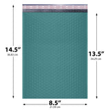8.5x14.5 Green poly bubble mailer — #3 self-seal padded envelope, 100 pack