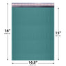 10x13 green poly bubble mailer padded shipping bag
