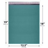 12x15 green poly bubble mailer custom padded shipping bag
