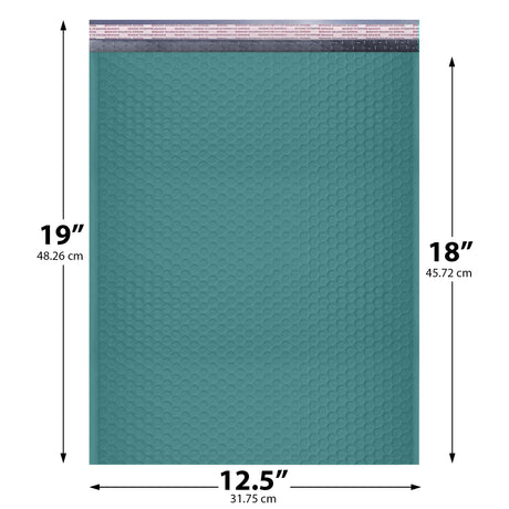 12x15 green poly bubble mailer custom padded shipping bag
