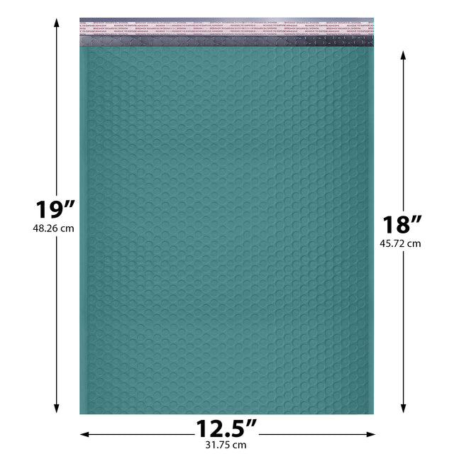 12x15 green poly bubble mailer custom padded shipping bag
