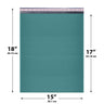 15x18 Green poly bubble mailer — #8 self-seal padded envelope, 50 pack