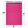 6x10 pink poly bubble mailer #0 padded shipping bag

