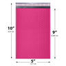 5x10 Hot Pink poly bubble mailer — #00 self-seal padded envelope, 250 pack