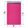 4x8 pink poly bubble mailer #000 padded shipping bag