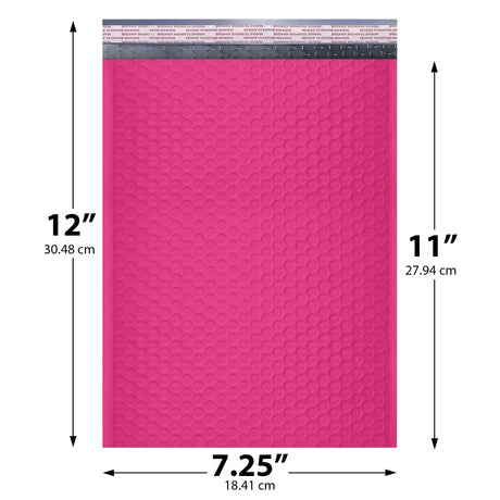 7.25x12 pink poly bubble mailer #1 padded shipping bag
