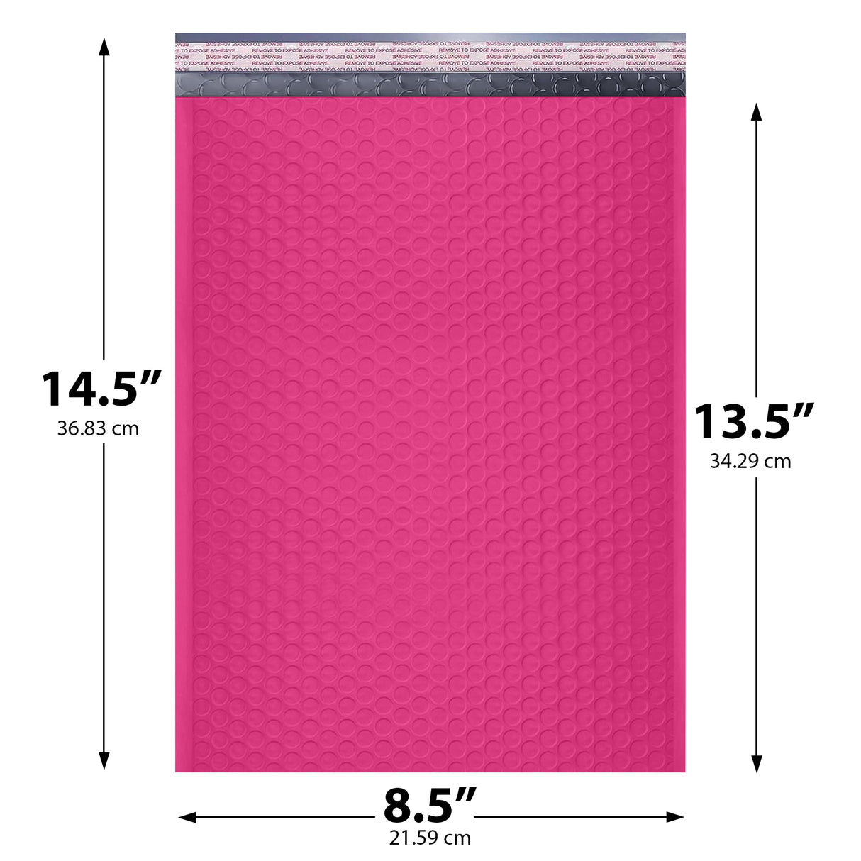 8.5x14.5 pink poly bubble mailer #3 padded shipping bag

