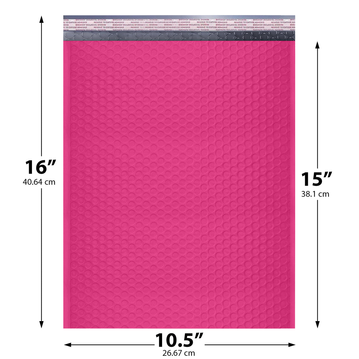 10x13 pink poly bubble mailer padded shipping bag
