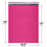 10x13 pink poly bubble mailer padded shipping bag
