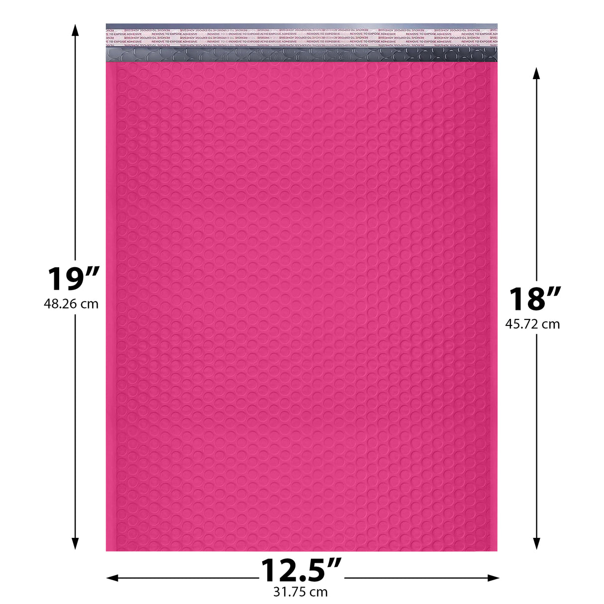 12x15 pink poly bubble mailer custom padded shipping bag

