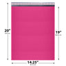 14.25x20 pink poly bubble mailer #7 padded shipping bag
