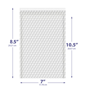 7x8.5 Clear Bubble Out Bags – Padded Self-Seal Sleeves
