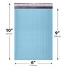 6x10 light blue poly bubble mailer #0 padded shipping bag
