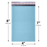 4x8 light blue poly bubble mailer #000 padded shipping bag
