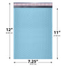 7.25x12 light blue poly bubble mailer #1 padded shipping bag
