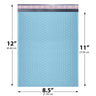 8.5x12 light blue poly bubble mailer #2 padded shipping bag
