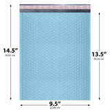 9.5x14.5 light blue poly bubble mailer #4 padded shipping bag

