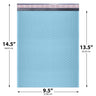 9.5x14.5 light blue poly bubble mailer #4 padded shipping bag

