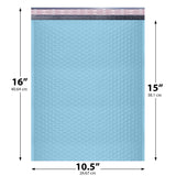 10x13 light blue poly bubble mailer padded shipping bag
