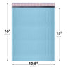 10x13 light blue poly bubble mailer padded shipping bag
