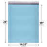 14.25x20 light blue poly bubble mailer #7 padded shipping bag
