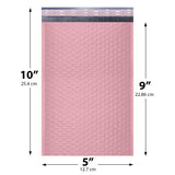 5x10 Light Pink poly bubble mailer — #00 self-seal padded envelope, 250 pack