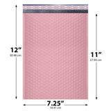 7.25x12 light pink poly bubble mailer #1 padded shipping bag
