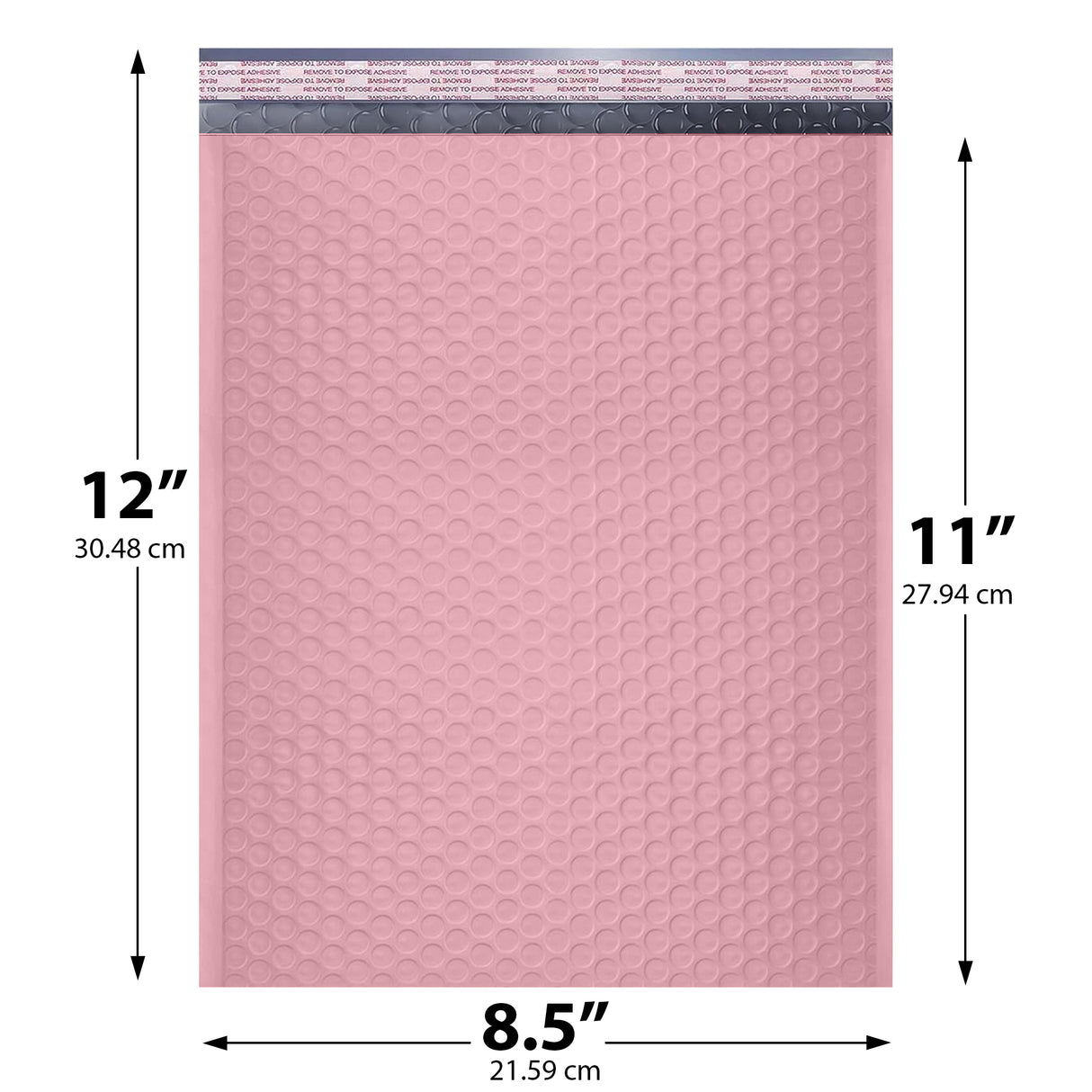 8.5x12 light pink poly bubble mailer #2 padded shipping bag
