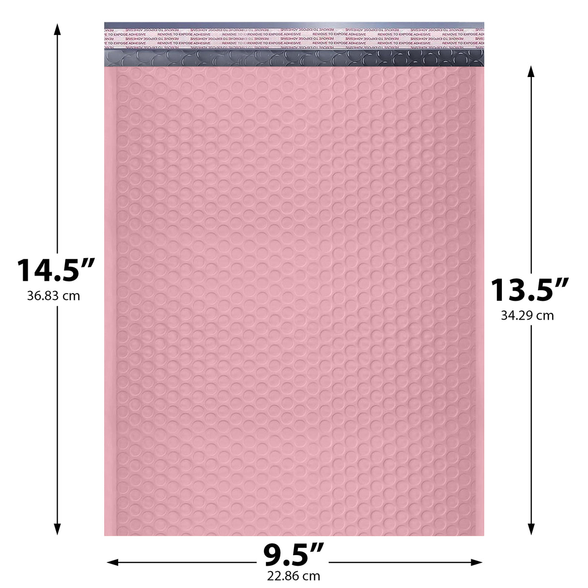 9.5x14.5 light pink poly bubble mailer #4 padded shipping bag
