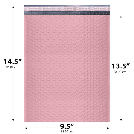9.5x14.5 light pink poly bubble mailer #4 padded shipping bag

