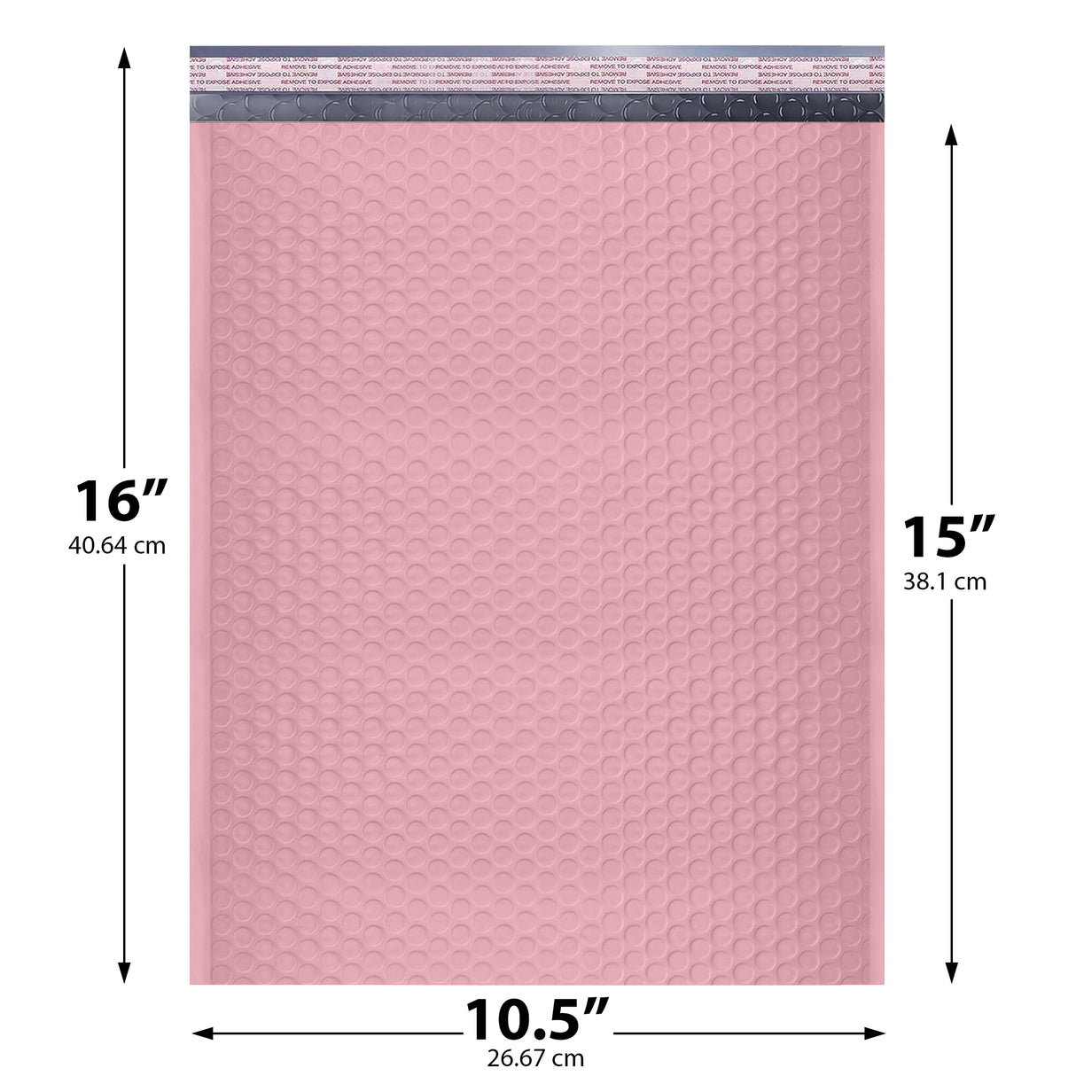 10x13 light pink poly bubble mailer padded shipping bag
