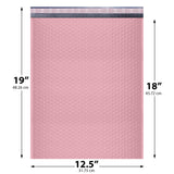 12x15 light pink poly bubble mailer custom padded shipping bag
