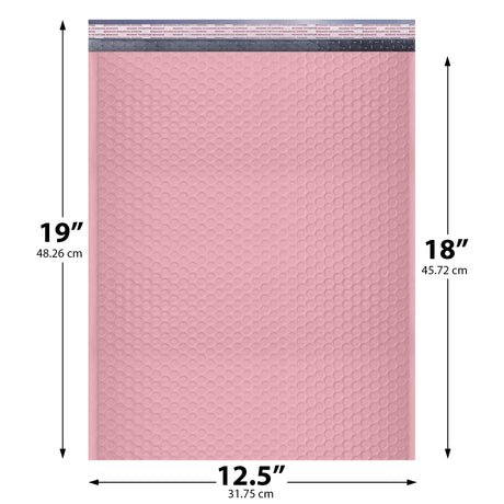 12x15 light pink poly bubble mailer custom padded shipping bag
