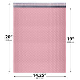 14.25x20 light pink poly bubble mailer #7 padded shipping bag
