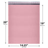 14.25x20 light pink poly bubble mailer #7 padded shipping bag
