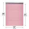 15x18 Light Pink poly bubble mailer — #8 self-seal padded envelope, 50 pack