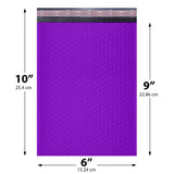 6x10 purple poly bubble mailer #0 padded shipping bag
