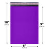 6x10 purple poly bubble mailer #0 padded shipping bag
