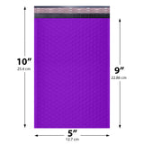 5x10 Purple poly bubble mailer — #00 self-seal padded envelope, 250 pack