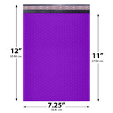 7.25x12 purple poly bubble mailer #1 padded shipping bag
