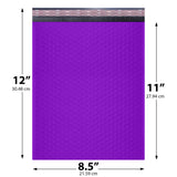 8.5x12 purple poly bubble mailer #2 padded shipping bag
