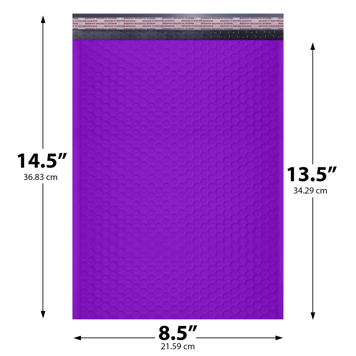 8.5x14.5 purple poly bubble mailer #3 padded shipping bag
