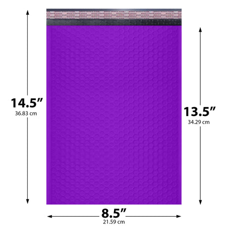 8.5x14.5 purple poly bubble mailer #3 padded shipping bag
