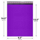 9.5x14.5 purple poly bubble mailer #4 padded shipping bag
