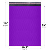 10x13 purple poly bubble mailer padded shipping bag
